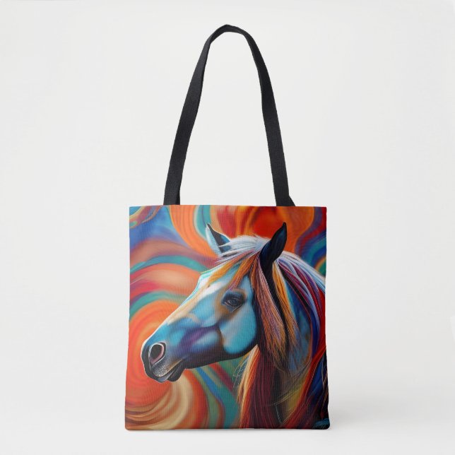 Close up Horse head Tote Bag (Front)
