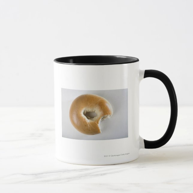 Close-up of a bagel mug (Right)