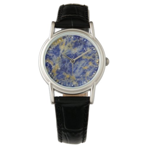 Close up of a Blue Sodalite Watch