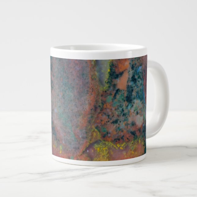 Close up of a Christmas Jasper Large Coffee Mug (Front Right)