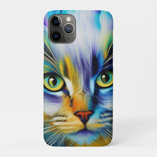 Close up of a Colorful Siamese Kitten iPhone 11 Pro Case