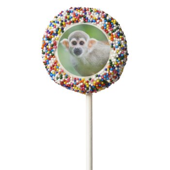 Close-up Of A Common Squirrel Monkey Chocolate Covered Oreo Pop by wildlifecollection at Zazzle