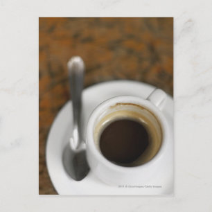 Close-up of a cup of coffee 2 postcard