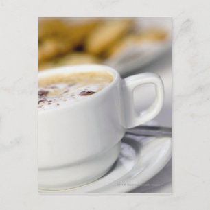 Close-up of a cup of coffee postcard
