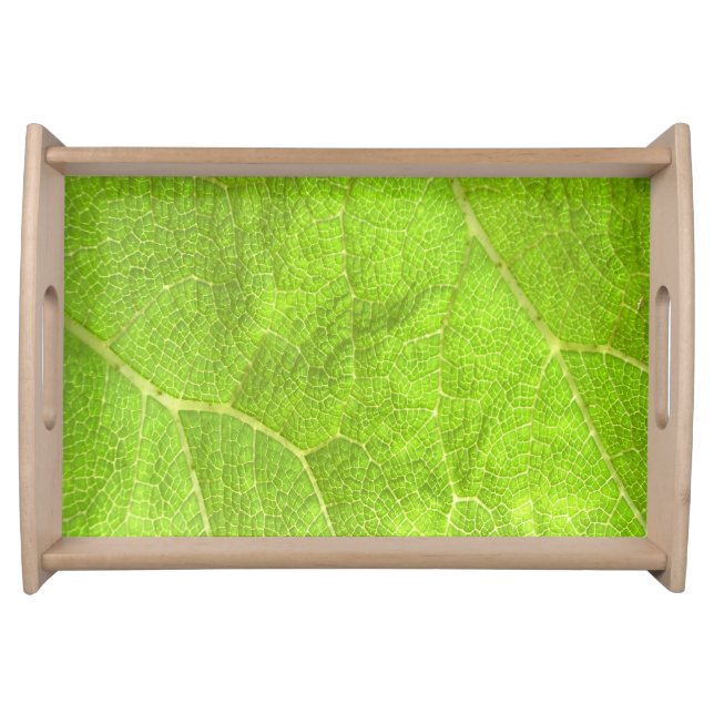 Close up of a leaf serving tray (Front)