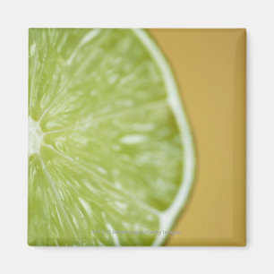 Close-up of a lemon slice magnet