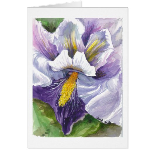 Close up of a lily cards (Front)