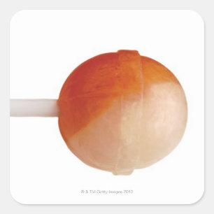 close-up of a lollipop square sticker