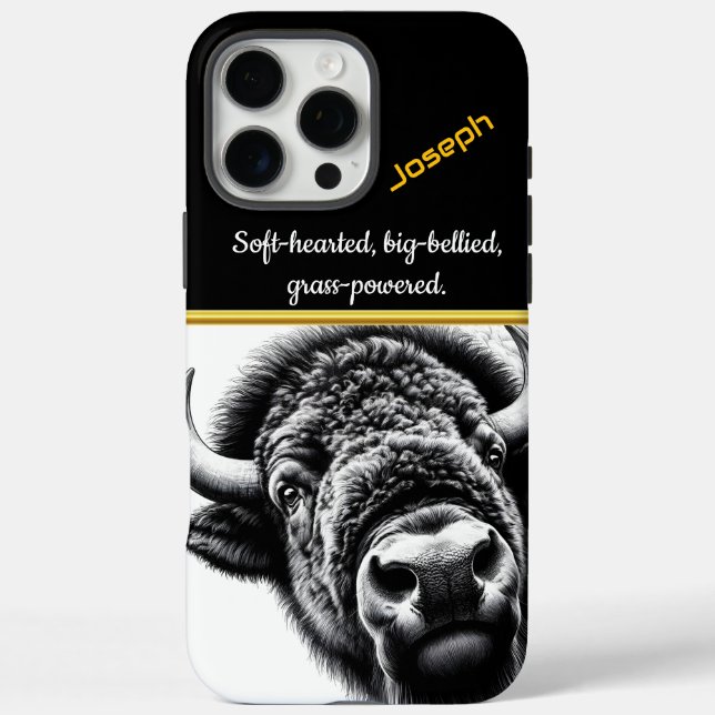 Close-Up of a Majestic Buffalo Case-Mate iPhone Case (Back)