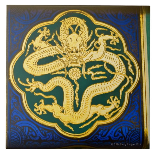 Close-up of a painting, Tower of Buddha 2 Ceramic Tile (Front)