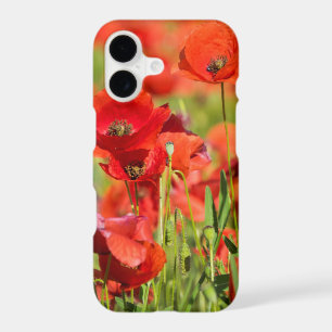 Close-up of a Poppy field, France iPhone 17 Case