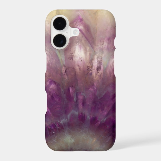Close up of a purple Amethyst Iphone Case (Back)