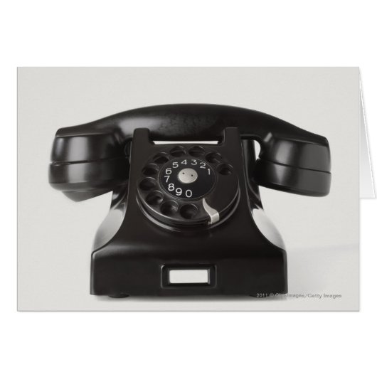 Close-up of a rotary phone (Front Horizontal)