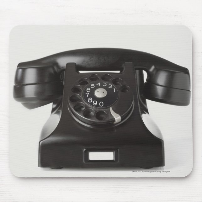 Close-up of a rotary phone mouse pad (Front)
