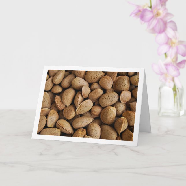 Close-up of Almond Nuts Card (Orchid)