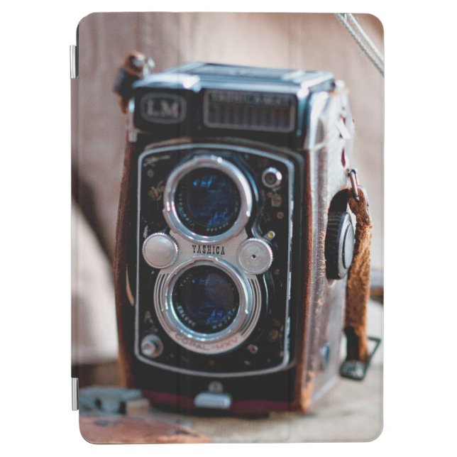 Close-up of an antique camera iPad air cover (Front)