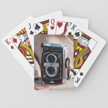 Close-up Of An Antique Camera Playing Cards by takemeaway at Zazzle