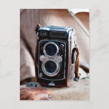 Close-up Of An Antique Camera Postcard by takemeaway at Zazzle