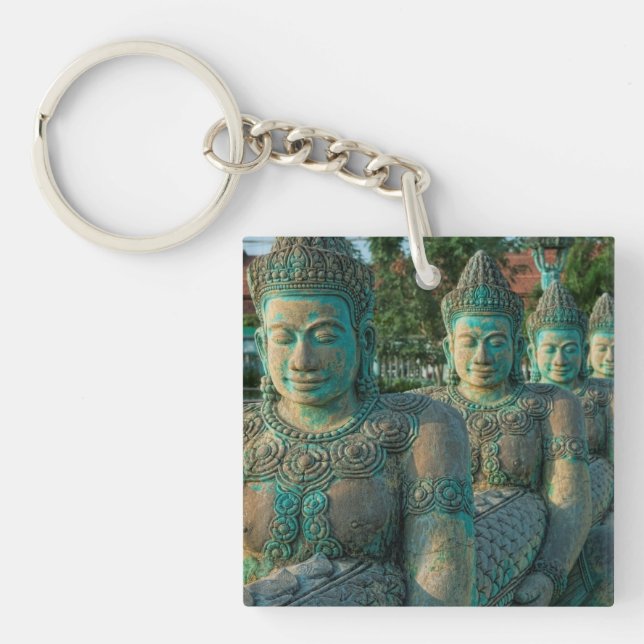 Close-up Of An Artists' Sculptures Keychain (Front)