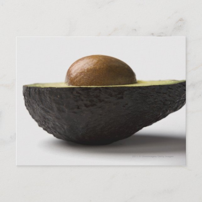 Close-up of an avocado postcard (Front)