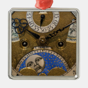 Close up of an old clock, Germany Metal Ornament