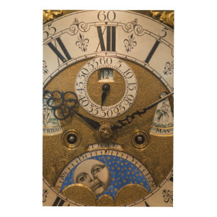 Close up of an old clock, Germany Wood Wall Art