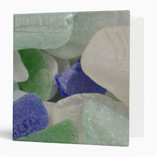 Close up of beach glass, Alaska Binder