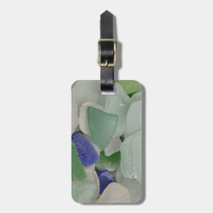 Close up of beach glass, Alaska Luggage Tag
