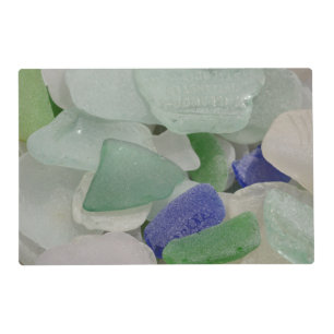 Close up of beach glass, Alaska Placemat