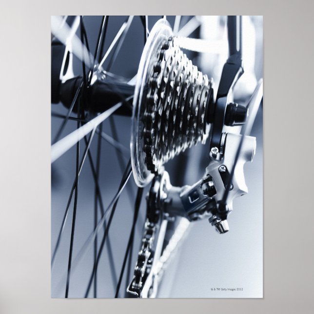 Close up of bicycle gears 2 poster (Front)
