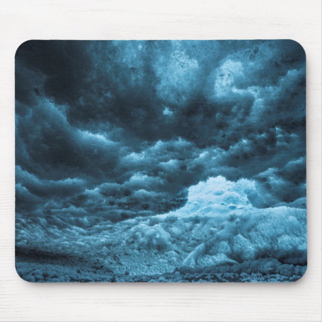Close up of blue ice, Iceland Mouse Pad (Front)