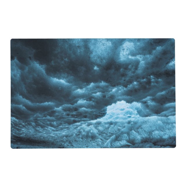 Close up of blue ice, Iceland Placemat (Front)