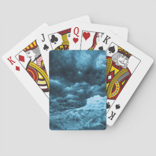 Close up of blue ice, Iceland Poker Cards
