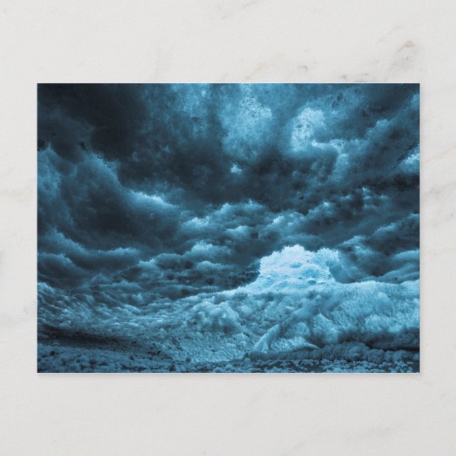 Close up of blue ice, Iceland Postcard (Front)