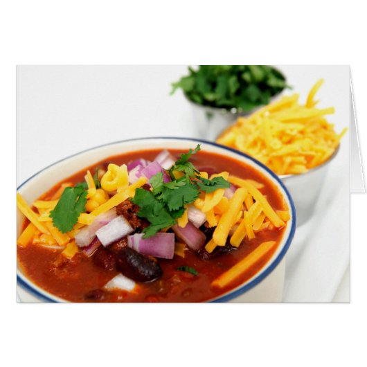 Close-up Of Chili Beans Cards (Front Horizontal)