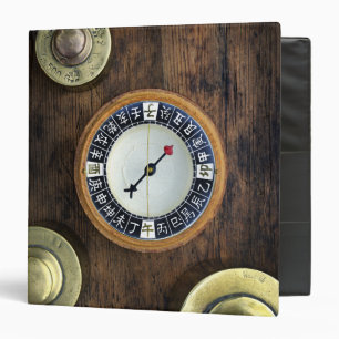 Close Up Of Chinese Compass And Gold Weights 3 Ring Binder