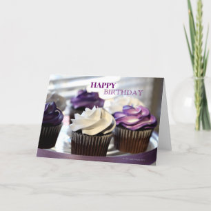 Close-up of Cupcakes  Birthday Card