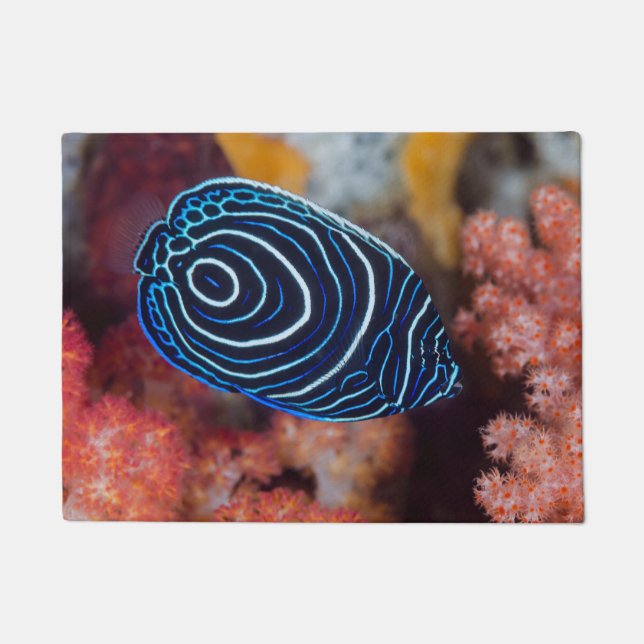 Close-up of Emperor Angelfish Doormat (Front)