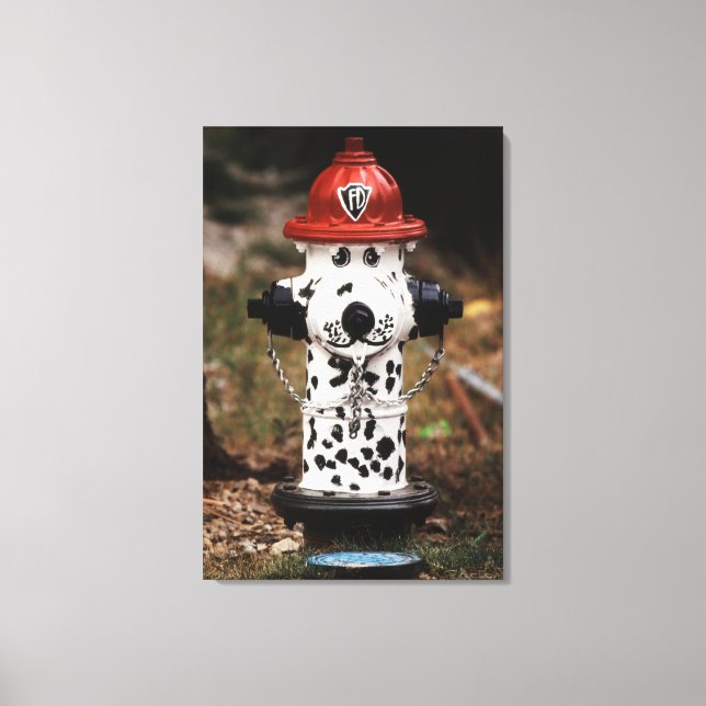 Close-Up of Fire Hydrant Canvas Print (Front)