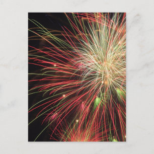 Close-up of Fireworks Postcard
