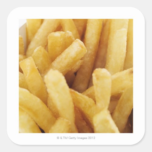 Close_up of French fries Square Sticker