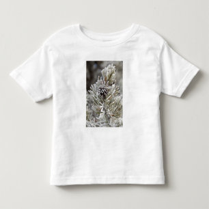 Close-up of frozen pine cone, Yellowstone Toddler T-shirt