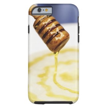Close-up Of Honey Dribbling On A Dessert Tough Iphone 6 Case by prophoto at Zazzle