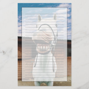 Close-up of Horse with Mouth Open Stationery