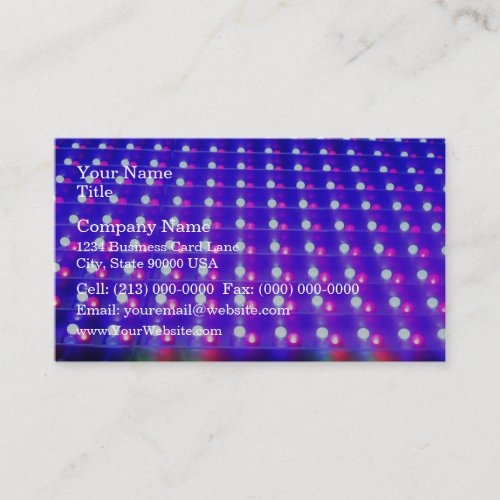 Close Up of LED Lights Business Card