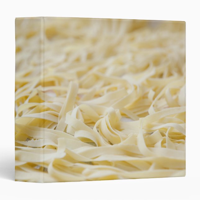 Close up of pasta noodles 3 ring binder (Front/Spine)