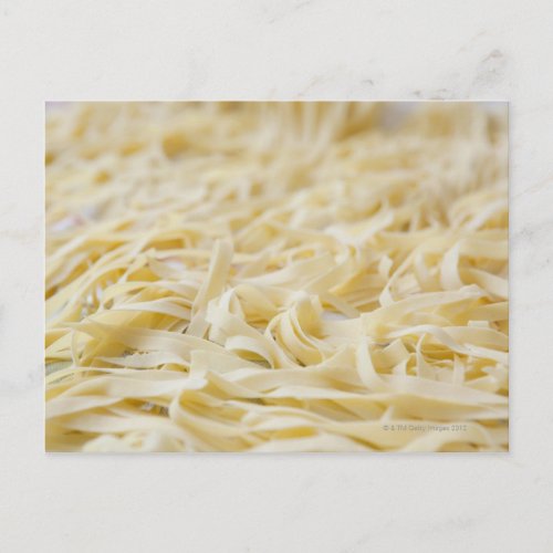 Close up of pasta noodles postcard