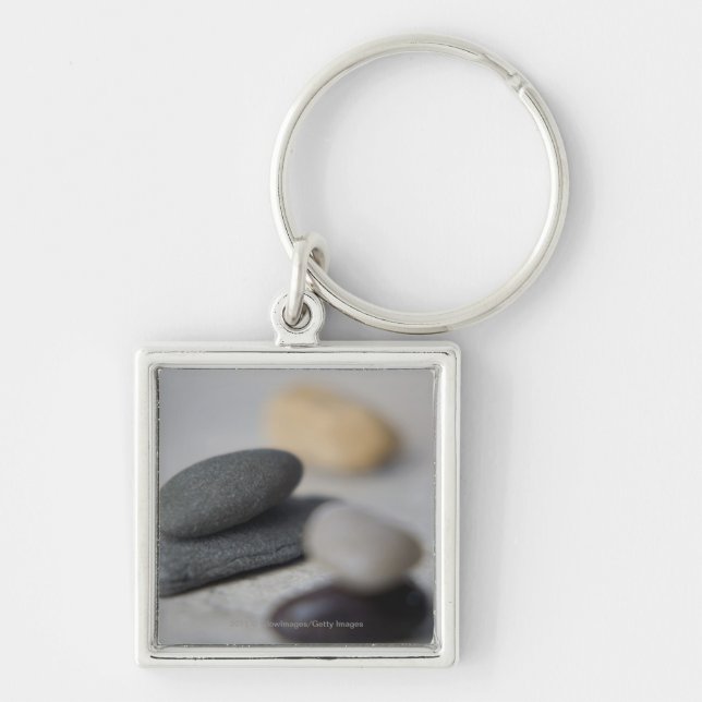 Close-up of pebbles keychain (Front)