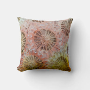 Close Up Of Pink Coral Throw Pillow