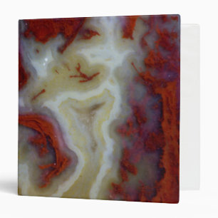 Close up of Red Moss Agate Slab Binder